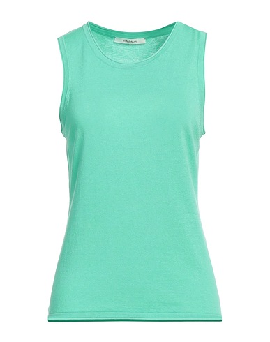 MALÌPARMI Jumper Light green 53% Silk, 47% Cotton