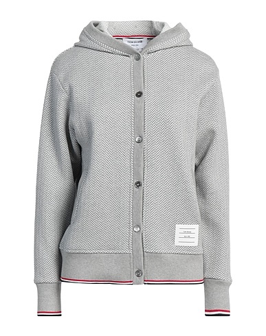 THOM BROWNE Cardigan Grey 100% Cotton