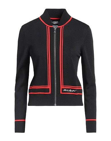 KARL LAGERFELD Cardigan Black 65% Viscose, 35% Nylon