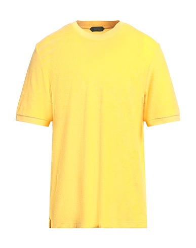 ZANONE Basic T-Shirt BY SLOWEAR Yellow 100% Cotton