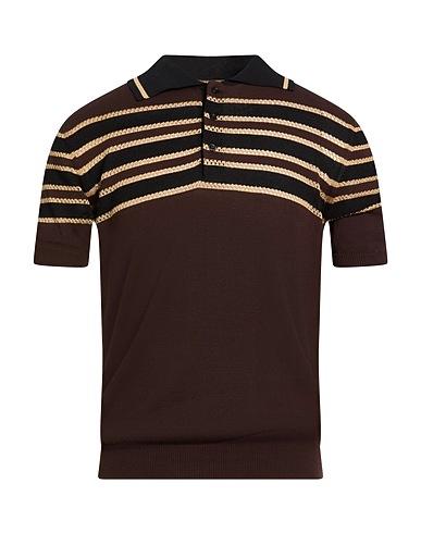 ROBERTO COLLINA Свитер Шоколадный 67% Хлопок, 33% Вискоза