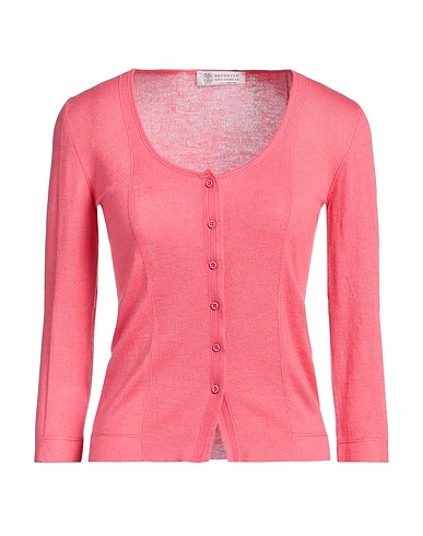 BRUNELLO CUCINELLI Cardigan Coral 70% Cashmere, 30% Silk