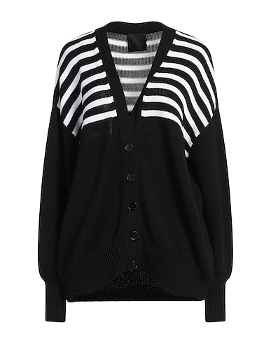 GIVENCHY Strickjacke Schwarz 37% Viskose, 36% Wolle, 27% Baumwolle