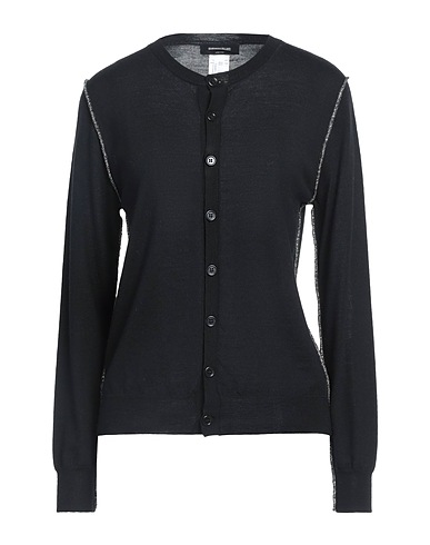 FABIANA FILIPPI Cardigan Black 100% Virgin Wool, Viscose, Metallic fiber