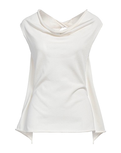 LIVIANA CONTI Sleeveless sweater Ivory 65% Viscose, 35% Polyamide