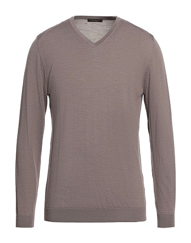 I'M FINE Pullover Nocciola 70% Lana Merino, 20% Seta, 10% Cachemire