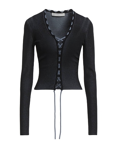 DION LEE Cardigan Nero 49% Nylon, 47% Cotone, 4% Elastan