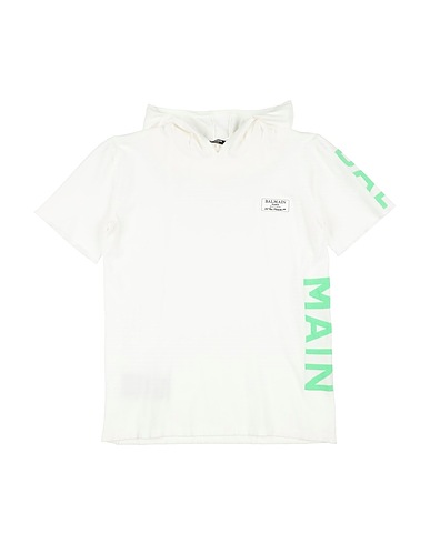 BALMAIN Jumper White 67% Viscose, 33% Polyester, PVC - Polyvinyl chloride