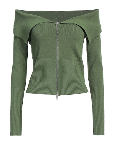 KONTATTO Cardigan Green 69% Viscose, 29% Acrylic, 2% Elastane