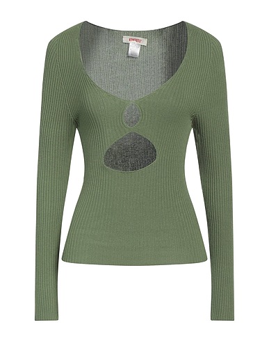 KONTATTO Pullover Verde militare 88% Viscosa, 12% PBT - Polibutilentereftalato