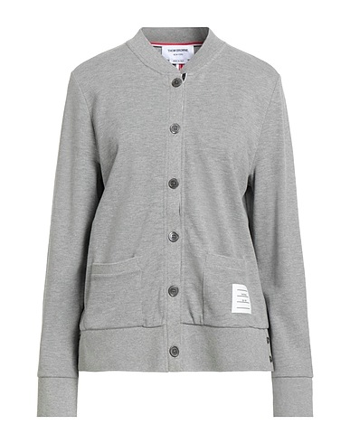 THOM BROWNE Cardigan Light grey 100% Cotton