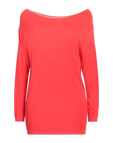 KONTATTO Jumper Tomato red 88% Viscose, 12% PBT - Polybutylene terephthalate