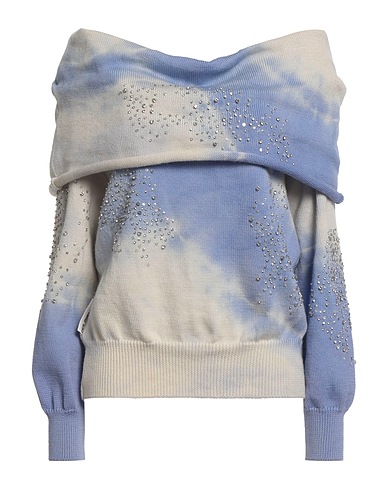 DES_PHEMMES Sweater BLU CHIARO 100% Wool