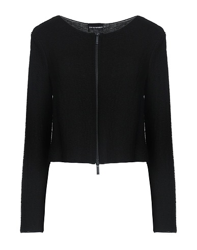 EMPORIO ARMANI Cardigan Black 77% Viscose, 21% Polyester, 2% Elastane