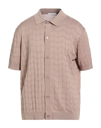 PAOLO PECORA Cardigan 70% Silk, 30% Cotton, Mother-of-pearl