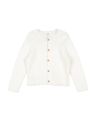 TEDDY & MINOU Strickjacke Elfenbein 100% Baumwolle