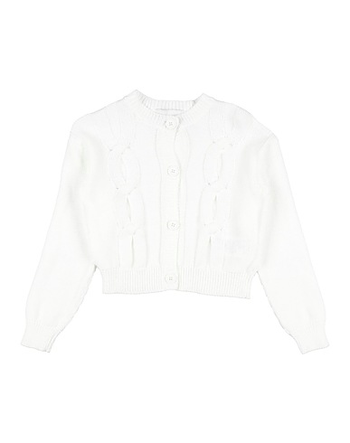 ERMANNO SCERVINO JUNIOR Cardigan White 100% Cotton