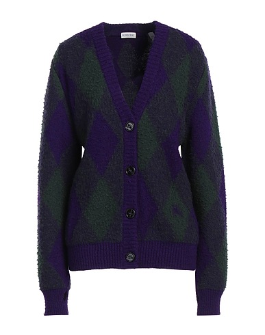 BURBERRY Cardigan Purple 100% Wool