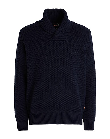BOSS Jumper Midnight blue 80% Wool, 20% Polyamide