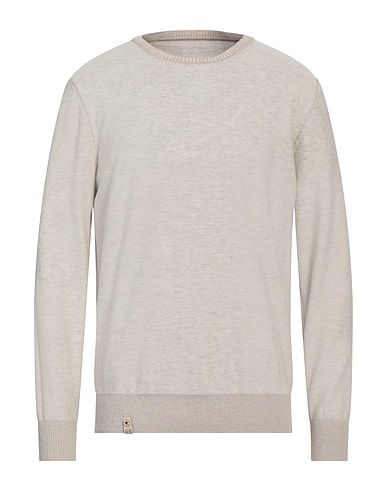 H953 Pullover Beige 100% Baumwolle