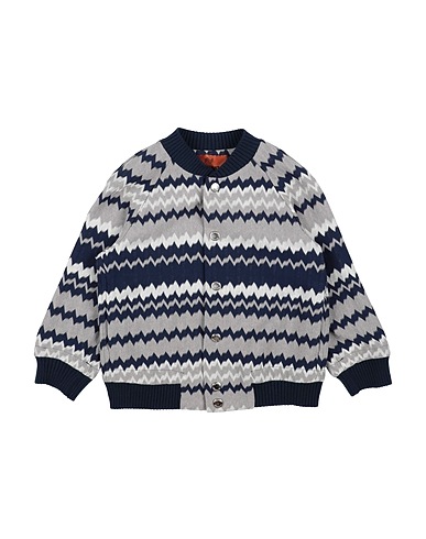 MISSONI KIDS Cardigan Grey 43% Cotton, 43% Polyester, 14% Viscose, Polyamide, Elastane