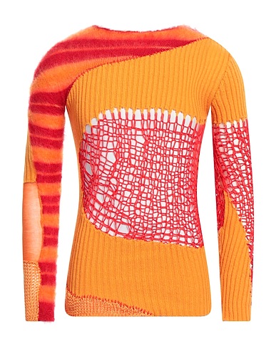 MARNI Jumper Orange 67% Mohair wool, 28% Polyamide, 5% Wool, Virgin Wool, Cashmere