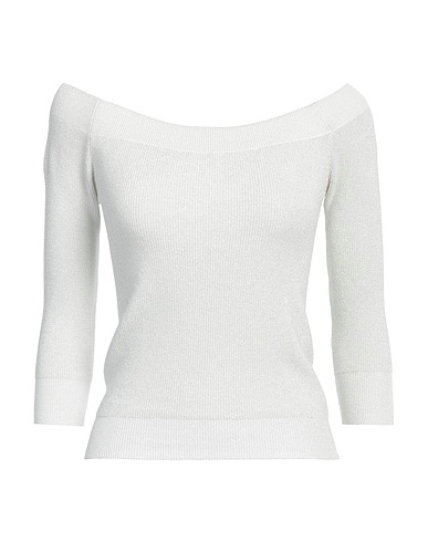 SUFÉ  Firenze Jumper Light grey 63% Viscose, 31% Polyamide, 6% Lurex®
