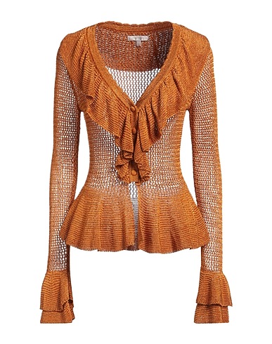 GUESS Cardigan Bronze 82% Viscose, 18% Metal