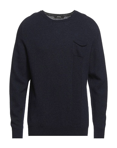 ALPHA STUDIO Sweater Midnight blue 50% Viscose, 16% Nylon, 14% Wool, 11% Cashmere, 9% Polyester