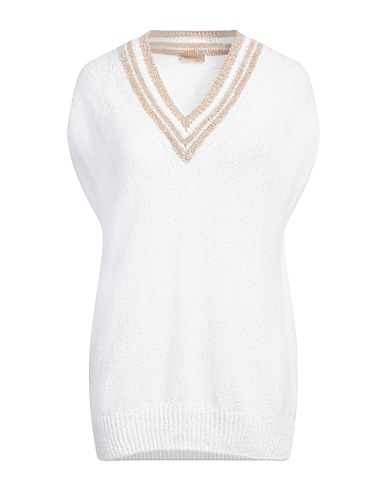 PUROTATTO Jumper White 65% Cotton, 35% Polyamide