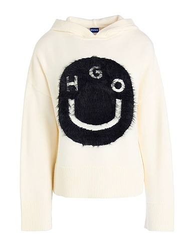 HUGO Jumper Ivory 50% Viscose, 27% Polyester, 23% Polyamide