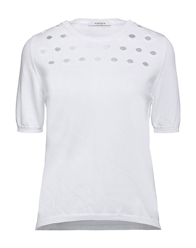 KANGRA Pullover Bianco 100% Cotone