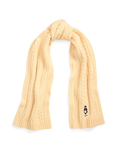 POLO RALPH LAUREN Scarves and foulards POLO BEAR CABLE-KNIT WOOL-BLEND SCARF
80% Wool, 20% Nylon