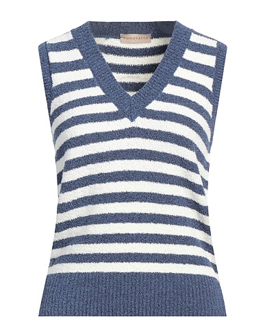 PUROTATTO Jumper Navy blue 85% Cotton, 15% Polyamide