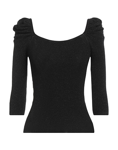 SUFÉ  Firenze Jumper Black 63% Viscose, 31% Polyamide, 6% Lurex®