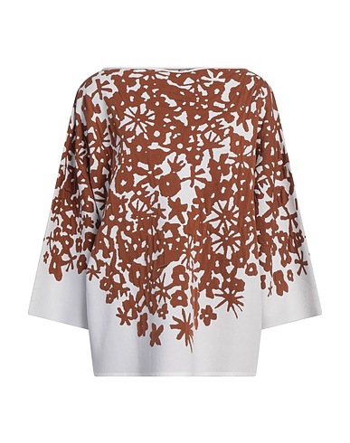 LIVIANA CONTI Pullover Marrone 65% Viscosa, 35% Poliammide, Polipropilene