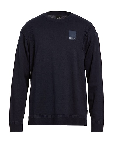 ARMANI EXCHANGE Sweater Navy 100% Cotton