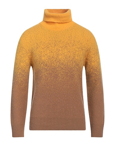 PIACENZA CASHMERE 1733 Turtleneck Yellow 100% Virgin Wool