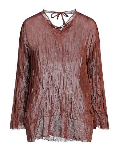 LIVIANA CONTI Sweater MARRONE 75% Viscose, 25% Metallic fiber