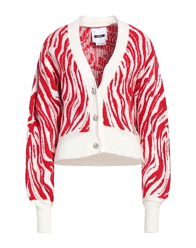DIMORA Strickjacke Rot 60% Acryl, 14% Polyamid, 10% Andere Fasern, 8% Wolle, 8% Viskose