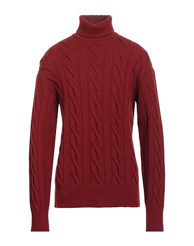 PIACENZA CASHMERE 1733 Polo neck Rust 100% Virgin Wool