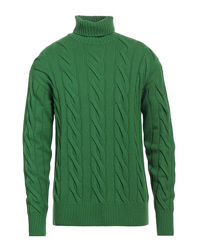 PIACENZA CASHMERE 1733 터틀넥 니트 그린 100% 버진 울