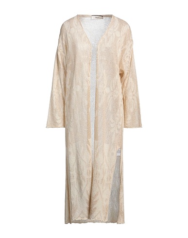 AKEP Cardigan Avorio 47% Cotone, 23% Poliammide, 22% Viscosa, 4% Poliestere, 4% Poliestere metallizzato