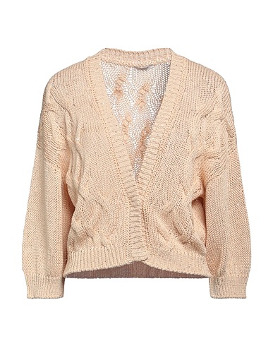 PESERICO Cardigan Beige 98% Cotton, 2% Polyester