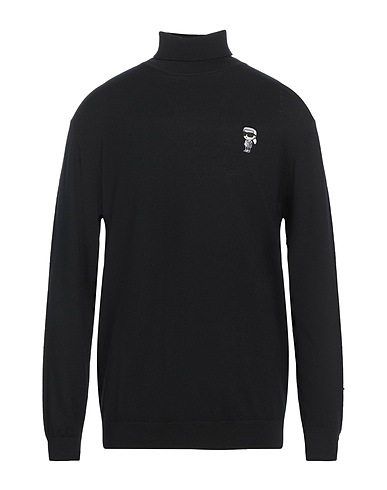 KARL LAGERFELD Polo neck Black 100% Wool