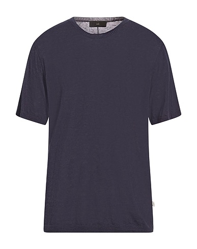 LIU •JO MAN Sweater BLU NOTTE 70% Linen, 30% Cotton