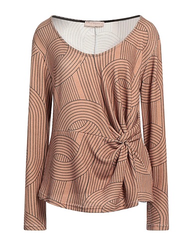 RINASCIMENTO プルオーバー キャメル ポリエステル 89% / レーヨン 7% / ポリウレタン 4%