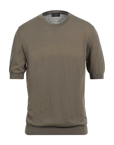 BALLANTYNE Pullover Militärgrün 100% Baumwolle