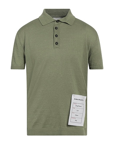 AMARANTO Jumper Military green 70% Linen, 30% Cotton