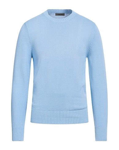 +39 MASQ Pullover Hellblau 100% Baumwolle